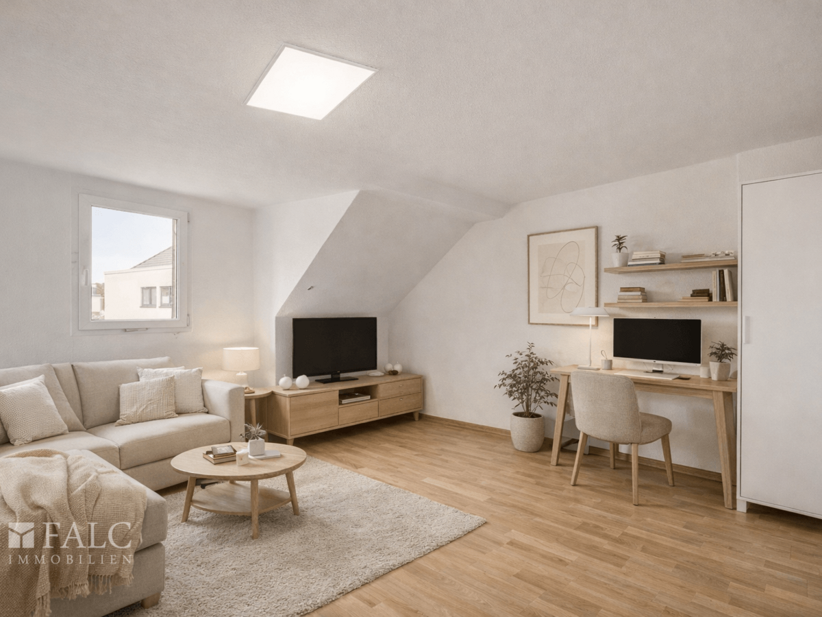 Wohnung Dachgeschoss (virtuell eingerichtet)