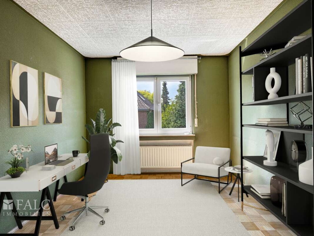 Arbeitszimmer OG virtuell gestaged